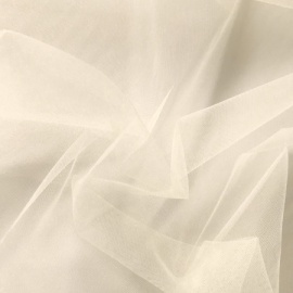 Eco Extra Wide Recycled Fine Tulle IVORY